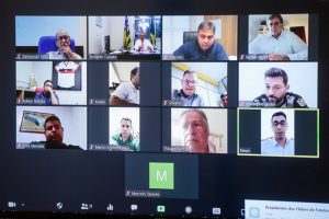 video conferencia futebol