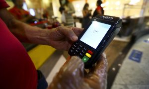 Pagamento em cartão.