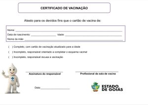 certificado vacinacao