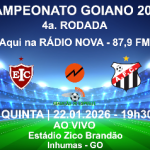 Inhumas X Anápolis no Estádio Zico Brandão, link aqui: