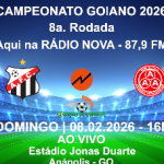 Hoje tem o clássico da cidade, Anápolis X Anapolina. Transmissão pela Nova FM, link aqui: