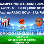 Playoff do Goianão 2026, Anápolis X Abecat, link aqui:
