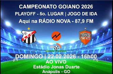 Playoff do Goianão 2026, Anápolis X Abecat, link aqui: